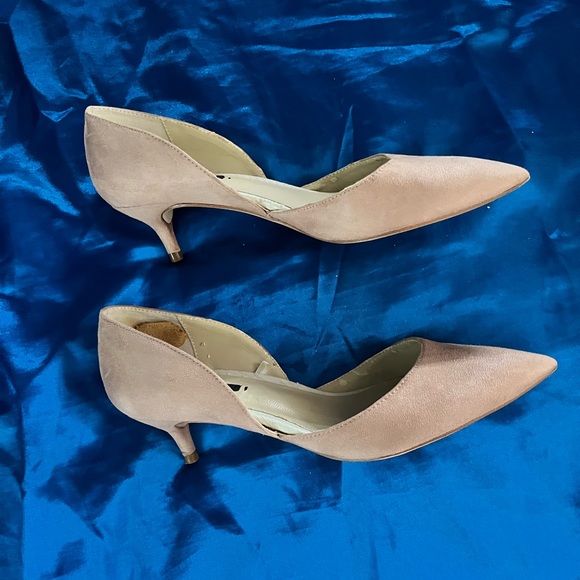 Zara Basic Baby Pink Round Heel Pointed Toe Slingback Women's Shoes Size 37 - Picture 2 of 11